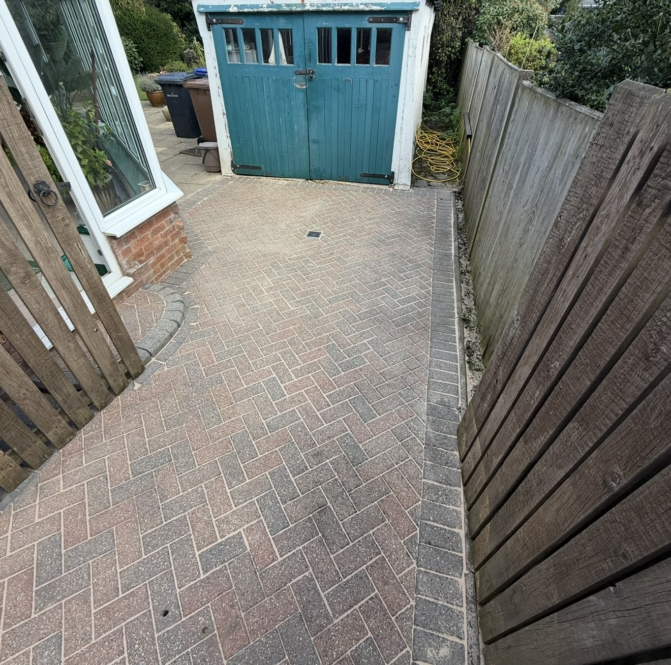 Clean garden path after jet washing by JS Jets